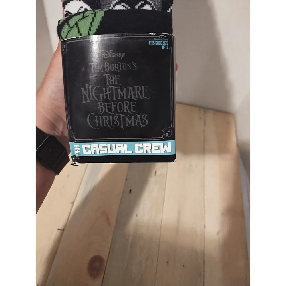 12 Crew Socks The Nightmare Before Christmas Jack Skellington Men's 8-12